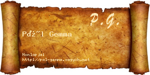 Pál Gemma névjegykártya